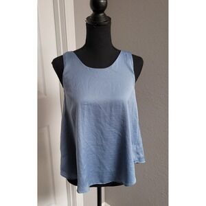 RACHEL Rachel Roy Light Blue Sleeveless Top Crossover Back Women's Size S